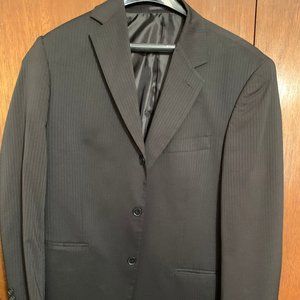 Black on Black Pinstripe Suit